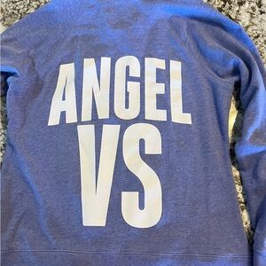 L Victoria’s Secret Vintage Y2K Angel VS Medium Zip Hoodie Purple White Large